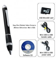 CANETA COM CAMERA 2G, 4G, 8G